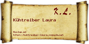 Kühtreiber Laura névjegykártya