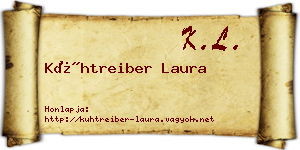Kühtreiber Laura névjegykártya